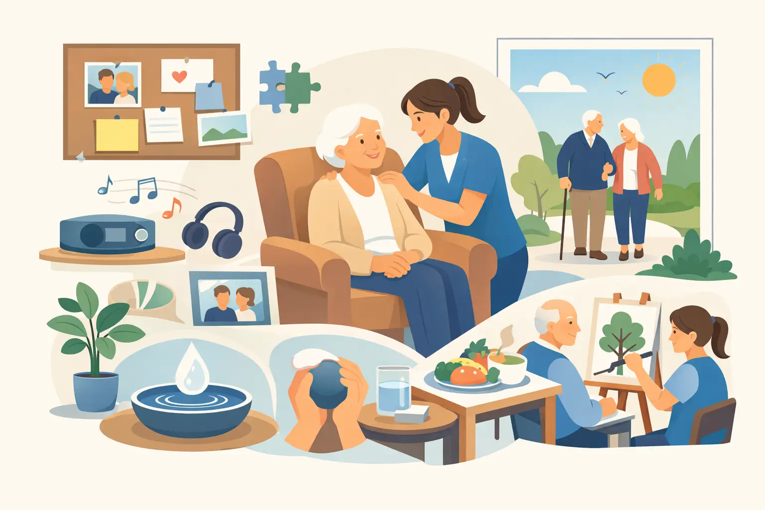 Featured image for Best Amenities for Dementia Support in Care